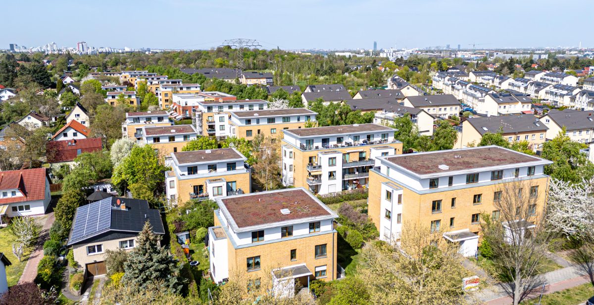 Grüneck Berlin — Luftaufnahme der Siedlung