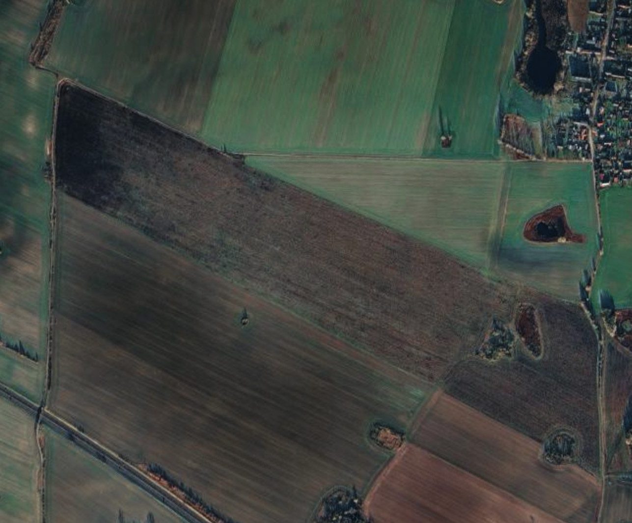 Lage des Solarparks Papendorf in Vorpommern, nahe der Bundesautobahn A20